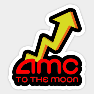 AMC  to the Moon Sticker